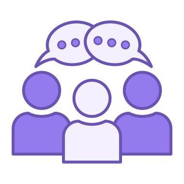 Renkli Kolektif Simge. Birlikte Çalışan İnsanlar Grubu 'nun Vektör Simgesi