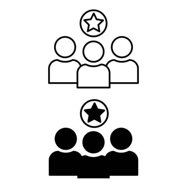 Üye Simgeleri. Premium Grup Üyesi Vektör Simgesi. VIP istemci kavramı