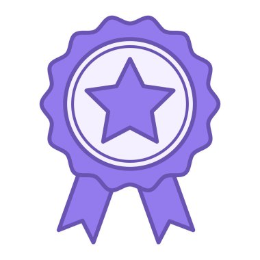 Renkli Kalite Simgesi. Vektör Simgesi. Ödül, Madalya, Onaylı, Onaylı, Kalite Markı. Temel Değerler Kavramı