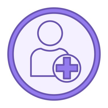 Arkadaş Renkli Simgesi Ekle. Yeni Kullanıcı Hesabı Eklenmesinin Vektör Simgesi. Bir Avatar ekle. Yeni Profil Hesabı. Sosyal Medya Kavramı