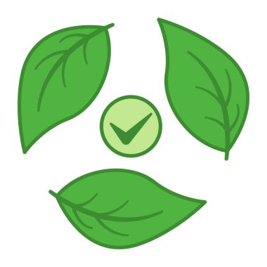 Yeşil Biyoloji Simgesi. Vektör Simgesi. Biyolojik çözünebilir Plastik Logo. Organik Ürünler Etiketi