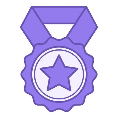 Renkli Ödül Simgesi. Vektör Simgesi. En iyi marka, en iyi şöhret. İş ve Alışveriş Kavramları