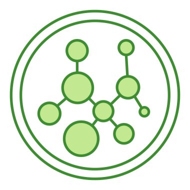 Yeşil Etiket Bileşimi. Vektör Simgesi. Kozmetik Paketi Etiketi. Deri Bakımı Konsepti