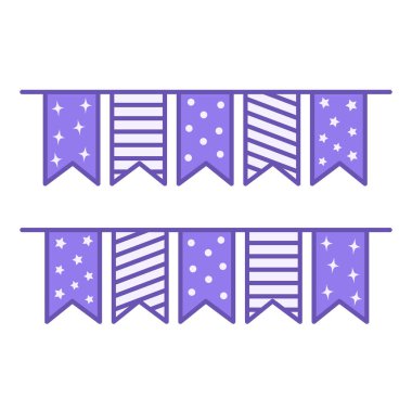 Çelenk Renk Simgesi. Vektör Simgesi. Parti dekorasyonu. Brezilya Karnaval Konsepti