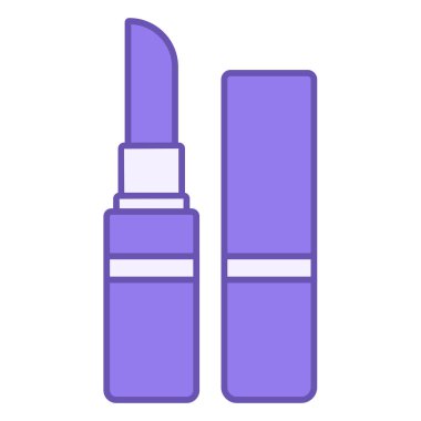 Ruj Renk Simgesi. Vektör Simgesi. Kozmetik Ürün. Brezilya Karnaval Konsepti