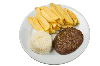 Beyaz arka planda lezzetli Napolitano pizzası