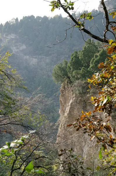 Mountain Shangfangshan (Yellow Mountains), Global Geopark of China. It is one of China's major tourist destinations. Mountain china.
