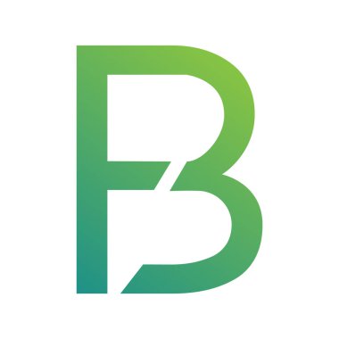 B harfi logo tasarımı. b harfi vektör tasarım şablonu.