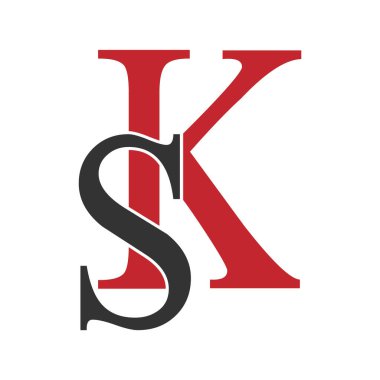 K harfi logosunu görmeniz gerekir. Simgesi tasarım. Şablon öğeleri - vektör işareti