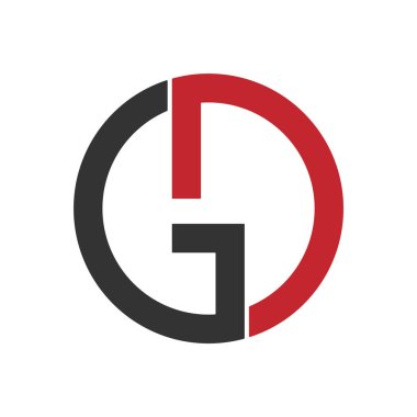 soyut harf g logo tasarım şablonu vektörü