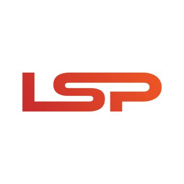 Baş harfler LSP logosu PSL Soyut Harfler logosu Monogram harf şablon sanatı