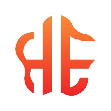 İlk harf logo tasarımı turuncu