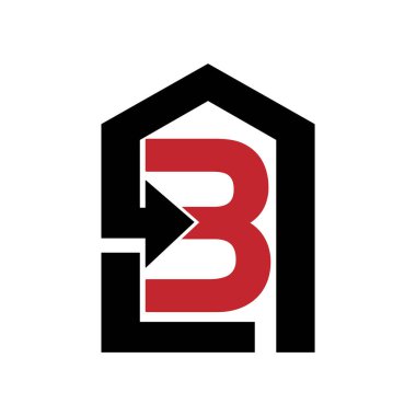 B logosu tasarımı. B logo vektörleri. Lüks emlak B logosu tasarımı. Mülk, House Binası, B logo vektörleri. Ev B logosu tasarımı. İnşaat logosu dizaynı için bir ev kiraladım. Mimari logo vektörleri. finansal, yatırım B logo tasarımı
