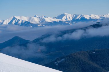 Yüksek Tatra Dağları 'nın panoramik görüntüsü