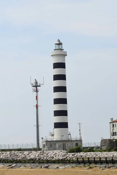 Lighthouse Jesolo Beach Stock Image