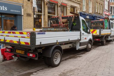Londra / İngiltere; 07 Kasım 2023: Farringdon Road for Emergency Gas Works 'ün Acil Kapanışı
