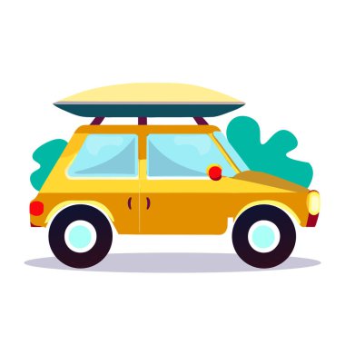 Küçük sarı arabanın çizimi