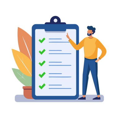 Denetim Listesi ile Etkili Görev Yönetimi - Vektör Resimleri