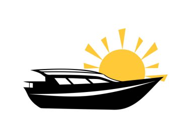 Deniz ve Deniz Tasarımları İçin Lüks Yat ve Günbatımı Resimleri