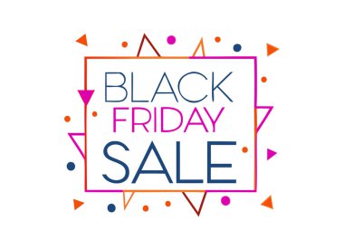 Perakende Tanıtımları İçin Renkli Kara Cuma Sancak Resimleri