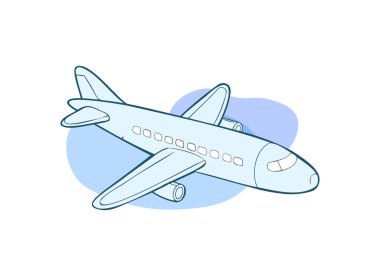 Uçak Çizimi - Karikatür Uçak Vektörü Artbe Illustrator Artwork