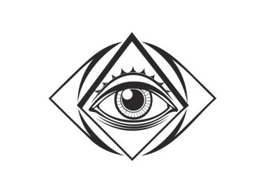 Mistik Göz Sembolü - Vektör Tasarımı