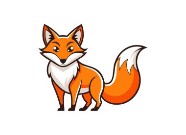 Renkli Tilki Çizgi Filmi Çocuk ve Doğa Projeleri İçin Mükemmel