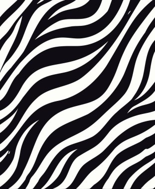 Kusursuz Zebra Yazdırma Deseni Arkaplanı - Siyah ve Beyaz Soyut Tasarım