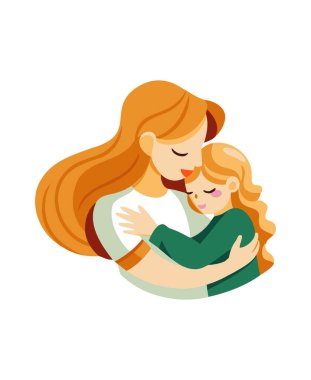  Anne ve Kızı 'nın yürek ısıtan tasviri Aile Aşkı Kavramı