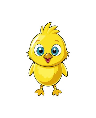 Şirin Çizgi Film Sarı Piliç Çizimi