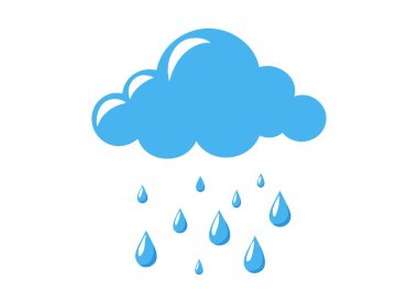 Basit Mavi Yağmur Bulut Vektörü ResimleriComment