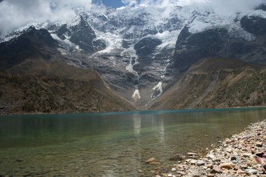 Dağ manzarası, dağlarda göl.