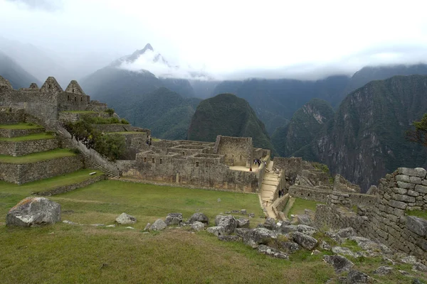 machu picchu, peru - 16 Eylül 2023: Maço Picu 'nun sabah manzarası,