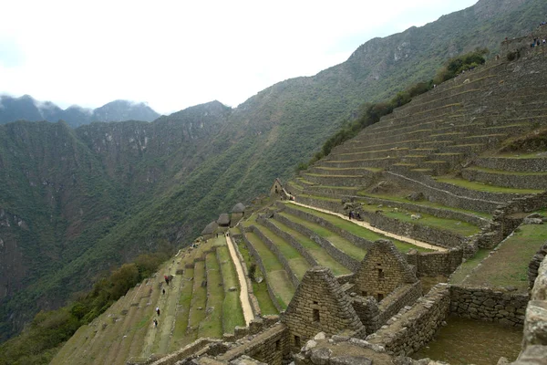 machu picchu, peru - 16 Eylül 2023: Maço Picu 'nun sabah manzarası,