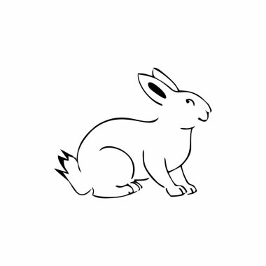 Bir tavşanın vektör çizimi