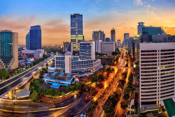 Dżakarta Jest Stolicą Indonezji Jest Oficjalnym Regionem Stołecznym Dżakarty Jakarta — Zdjęcie stockowe