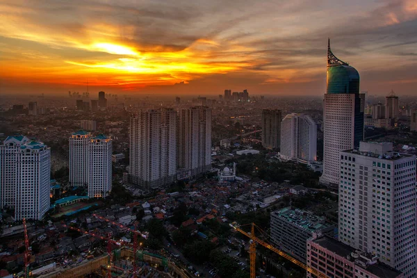 Jakarta Ufficialmente Capitale Speciale Jakarta Capitale Dell Indonesia Jakarta Centro — Foto Stock