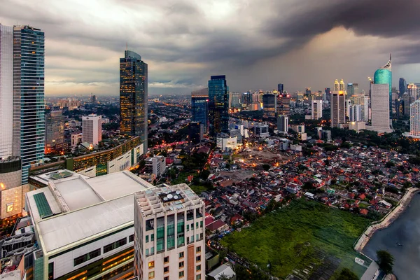 Jakarta Oficiálně Zvláštní Region Hlavního Města Jakarta Hlavním Městem Indonésie — Stock fotografie