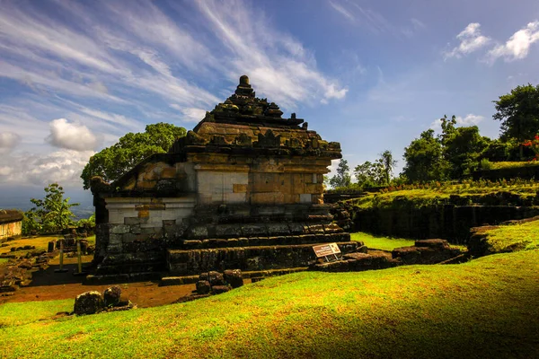 Ijo Temple 인도네시아 카르타에서 동쪽으로 18Kms 떨어진 Ratu Boko 떨어진 — 스톡 사진