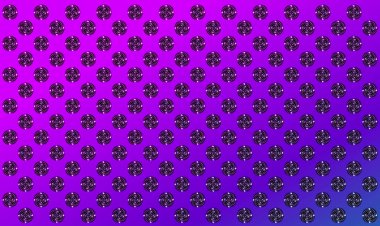 Circles with a swirling pattern are arranged in rows in a linear order. Background image.Identical circular patterns are arranged in rows across the entire field of the drawing on a pink-violet backg. clipart