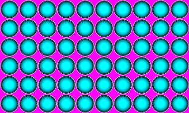 Pembe arka planda mavi daireler. Arkaplan resmi. Soyut içerikli çok renkli arkaplan resmi. Anlamsız çizim.