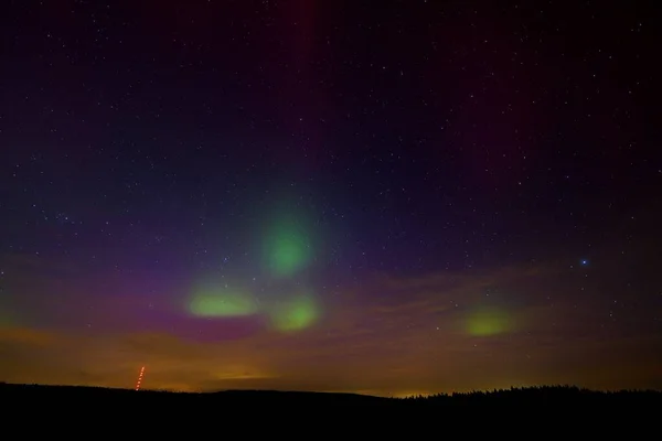 Stock image beatifull lady aurora in the Czech Republic