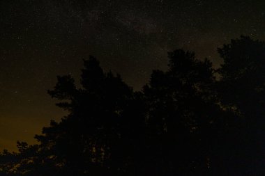 Gece yıldızlı gece gökyüzü