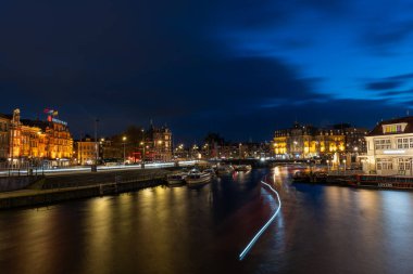 Amsterdam, Hollanda 'da. güzel şehir