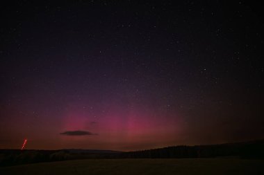 Yıldızlı güzel günbatımı gökyüzü