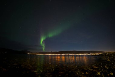 Norveç 'te yıldızlı gece göğü