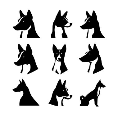 Siluet Katı Vektör Köpek Seti, Köpekler, Köpekler, Köpekler, Köpekler, Köpekler, Köpekler, Köpekler, Köpekler, Köpekler,.