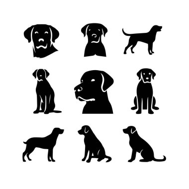 Siluet Katı Vektör Köpek Seti, Köpekler, Köpekler, Köpekler, Köpekler, Köpekler, Köpekler, Köpekler, Köpekler, Köpekler,.
