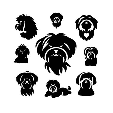 Siluet Katı Vektör Köpek Seti, Köpekler, Köpekler, Köpekler, Köpekler, Köpekler, Köpekler, Köpekler, Köpekler, Köpekler,.