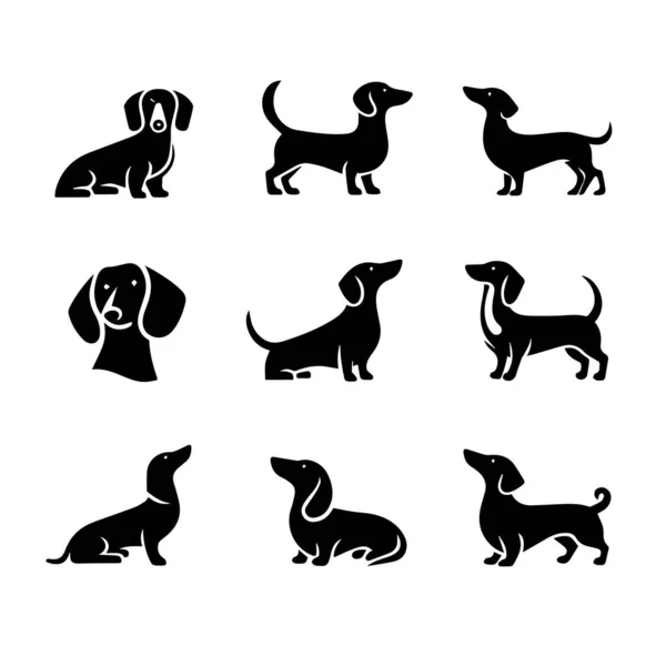 Siluet Katı Vektör Köpek Seti, Köpekler, Köpekler, Köpekler, Köpekler, Köpekler, Köpekler, Köpekler, Köpekler, Köpekler,.